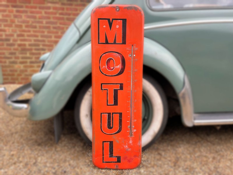 Original vintage Motul oils thermometer