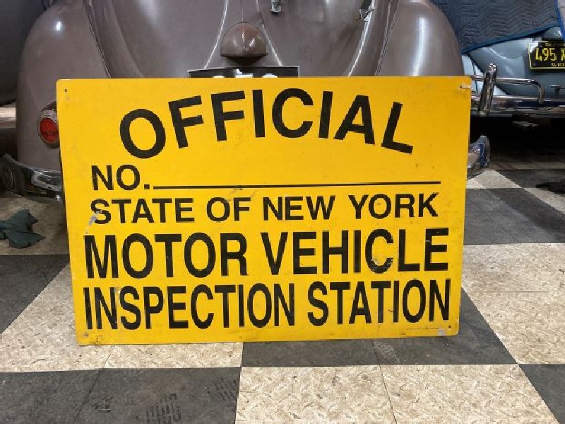 New York official inspection station sign
