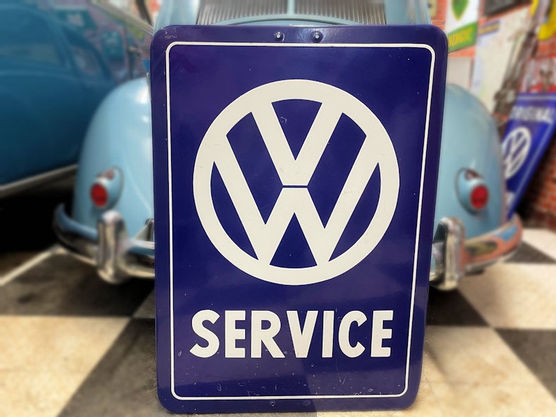 Original Volkwagen VW Service enamel sign
