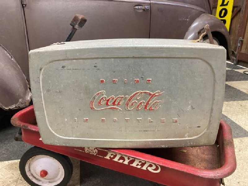 Aluminium Coca Cola picnic cooler