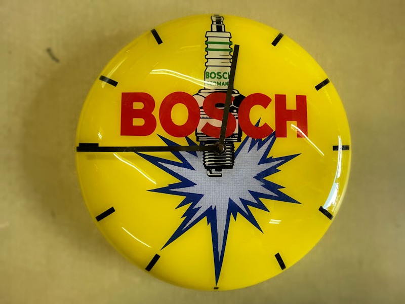 Original Bosch dealership spark plug clock