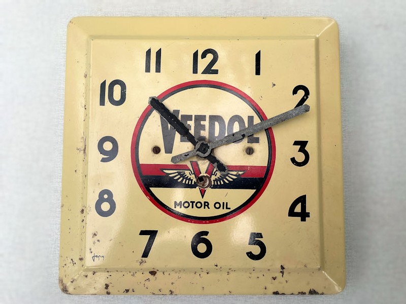 Original Japy Veedol oil clock 