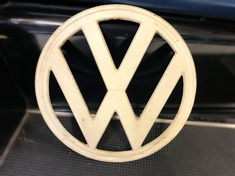 Original VW bus front emblem